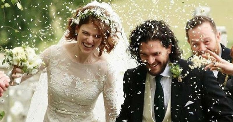 Game of Thrones stars Kit Harington and Rose Leslie tie the knot in Scotland