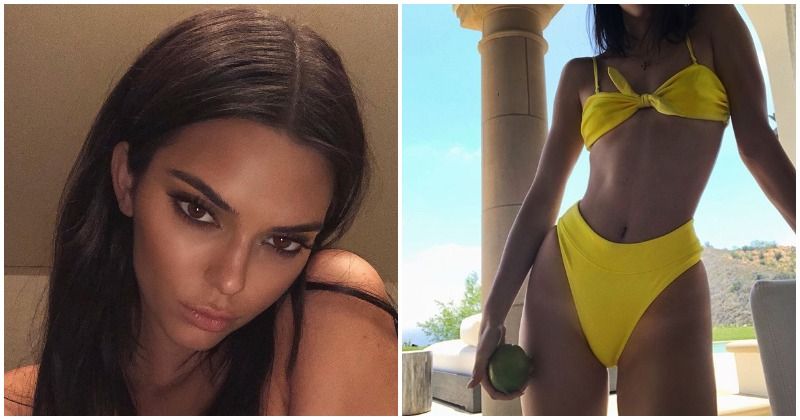 Kendall Jenner sizzles in a yellow bikini after a date with Ben Simmons