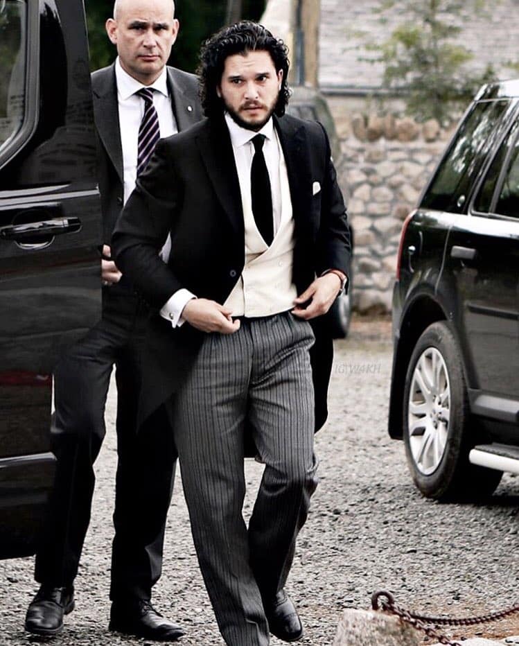 Followed by the handsome groom (Twitter)