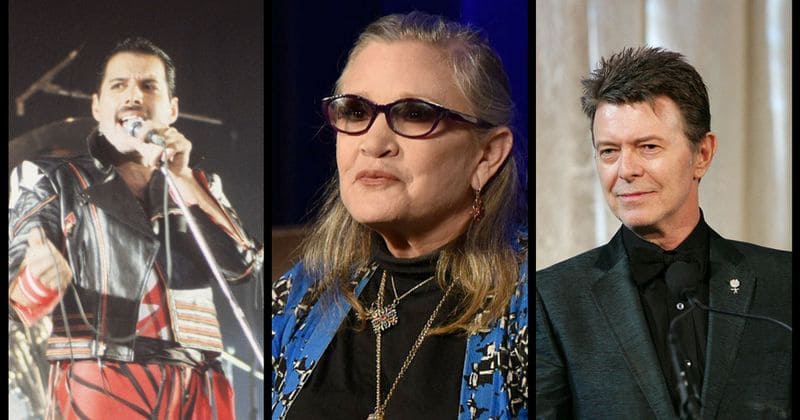 Carrie Fisher had affairs with both David Bowie and Freddie Mercury as a teen, new book claims