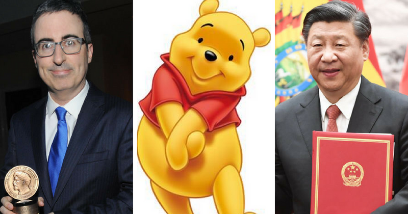 John Oliver censored in China after he talks about Chinese president Xi Jinping bearing a resemblance to Winnie The Pooh