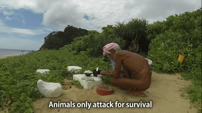 Previously part of the entertainment industry, Nagasaki opted for a life of rice cakes and water. (Screengrab)