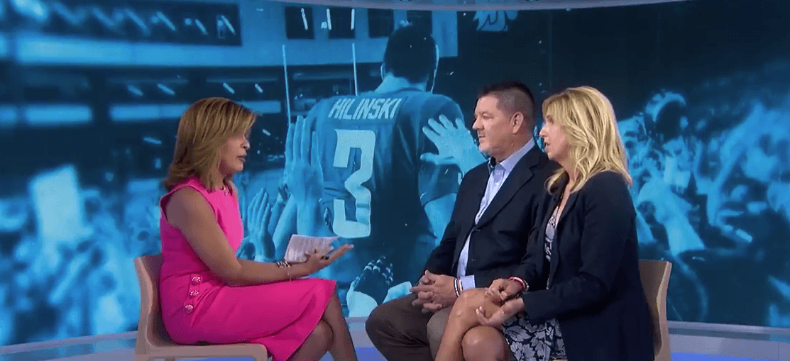 Mark and Kym Hilinski, Tyler's parents, spoke to Today where they divulged into the circumstances of the young football player's death. (Source: Twitter)