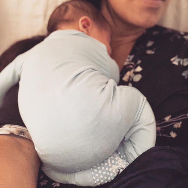 Gaines' limited edition collection contains something for every new parent, from stylish leather diaper bags to sturdy wooden toys to nourishing all-natural body butter. (Source: Instagram)