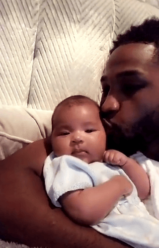 The NBA player recently took to social media site Snapchat to share a very cute video of his daughter for his fans to see. (Source: Snapchat)