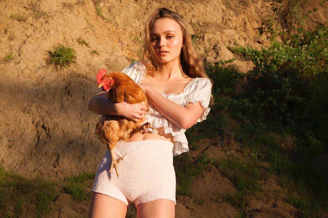 Johnny Depp and Vanessa Paradis' daughter Lily-Rose Depp Source: Instagram