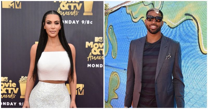 Kim Kardashian gets pally with Tristan Thompson for Khloe's birthday, but fans are convinced it's fake