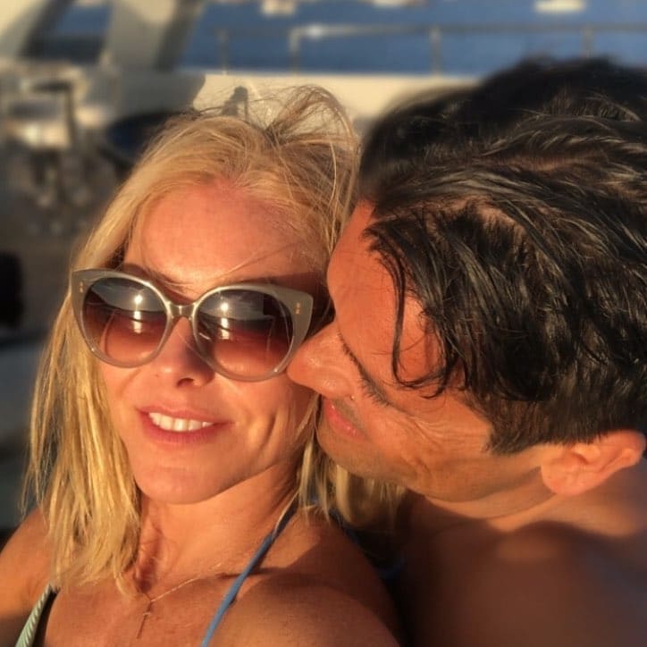 Ripa is out vacationing with her Mark Consuelos and their children, Michael, 21, Lola, 17, and Joaquin, 15. (Source: Instagram)