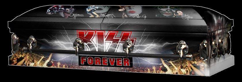 Vinnie's brother and Pantera guitarist Dimebag Darrell was also buried in a custom KISS casket after his tragic passing in 2004. (Image Source: Facebook/KISS: Class of 2014 Rock n Roll Hall of Fame)