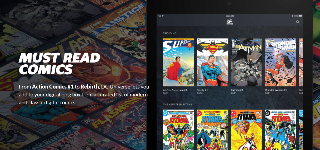 The service will offer a huge catalogue of DC Comics