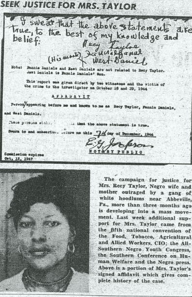 Taylor's case came to the attention of the entire nation (Source: Twitter)