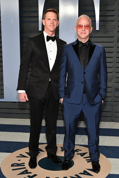 David Miller and Ryan Murphy attend the 2018 Vanity Fair Oscar Party hosted by Radhika Jones at Wallis Annenberg Center for the Performing Arts on March 4, 2018 in Beverly Hills, California. (Photo by Dia Dipasupil/Getty Images)