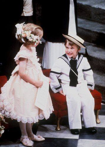 Fergie had eight bridesmaids and page boys at her wedding, one of which was Prince Charle's eldest son, Prince William (Source: Facebook)