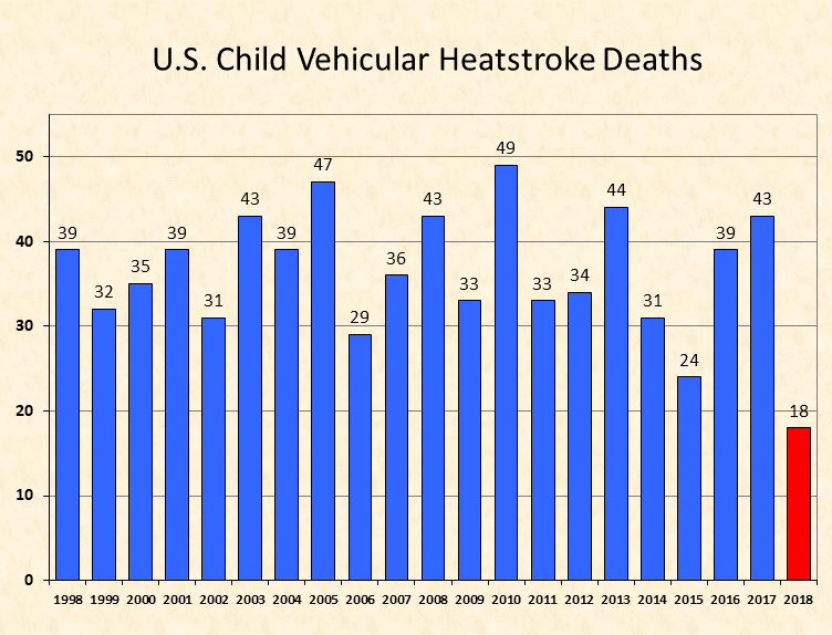 Vehicular heart strokes are one of the main reasons of child death (Noheatstroke.org)