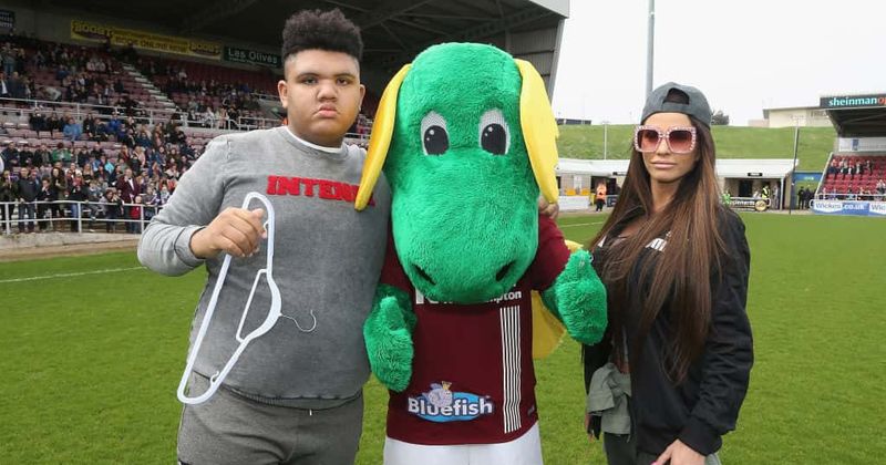 Katie Price's son caught swearing at a fly on her boyfriend's Instagram