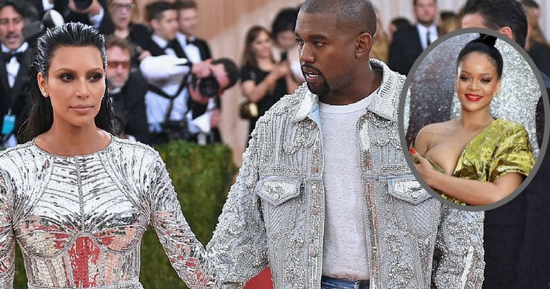 Watch: Kim Kardashian catches hubby Kanye ogling at Rihanna during the 2016 MTV video music awards