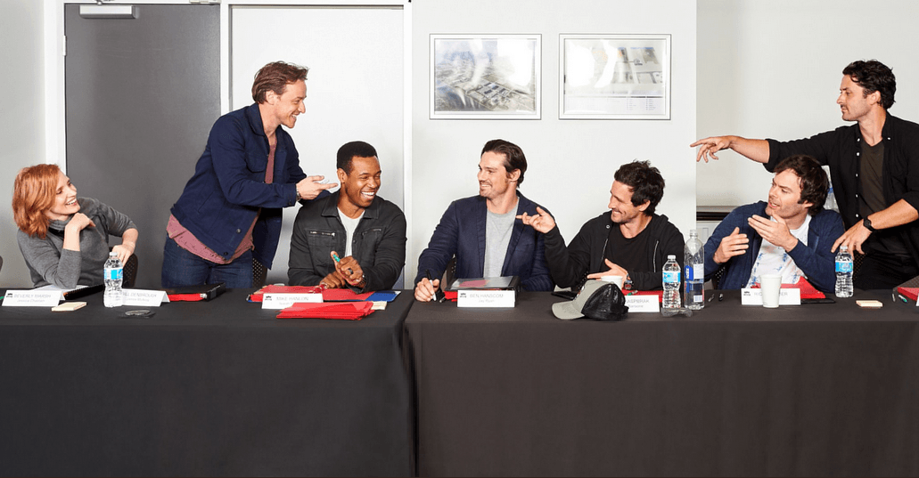 The seven actors who will be the adult versions of the members of 'The Losers Club' (Source: Twitter)