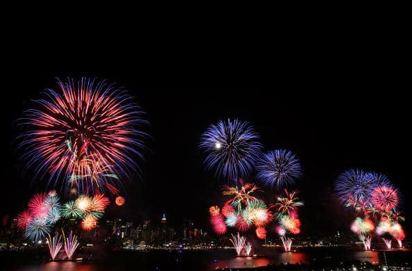 July 4 fireworks display in New York City (Getty Images)