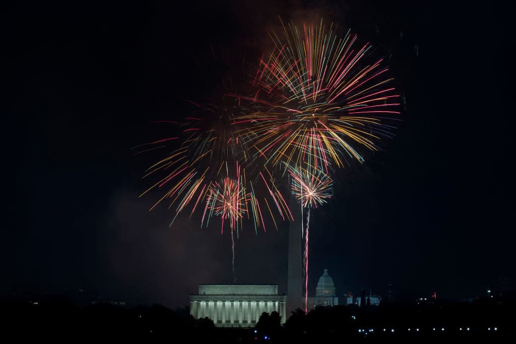 July 4 fireworks display in Washington D.C. (Getty Images)