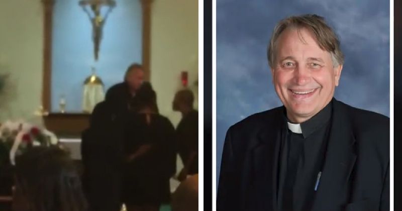 Watch: Funeral priest kicks mourning black family out of church, calls them 'crackheads, prostitutes and thieves'