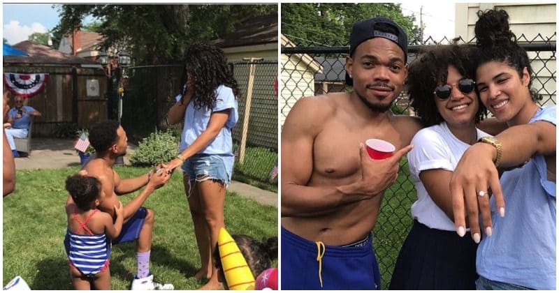 They're engaged! Chance the Rapper proposes to his longtime girlfriend Kirsten Corley