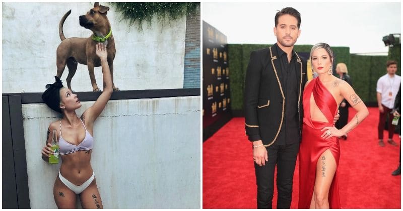 Halsey posts bikini picture adding 'kiss ur a** goodbye' after announcing she and G-Eazy are taking 'time apart'