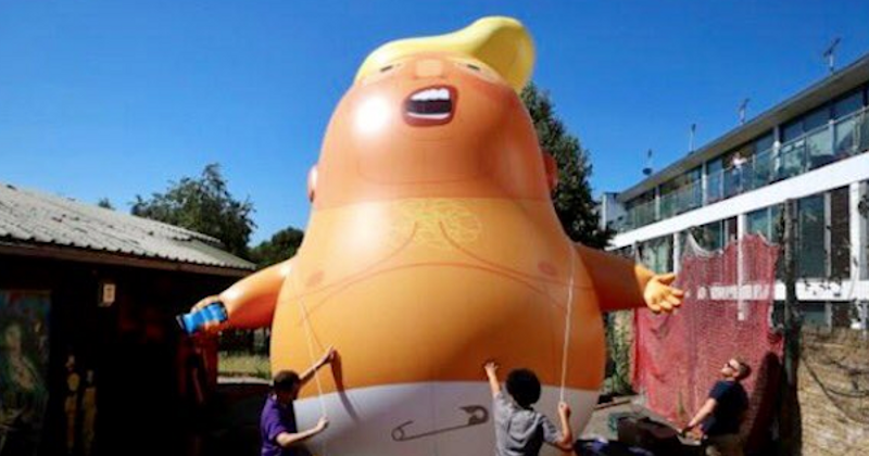 Anti-Trump protesters get the nod from London Mayor Sadiq Khan to fly giant 'angry baby Trump' balloon ahead of his visit