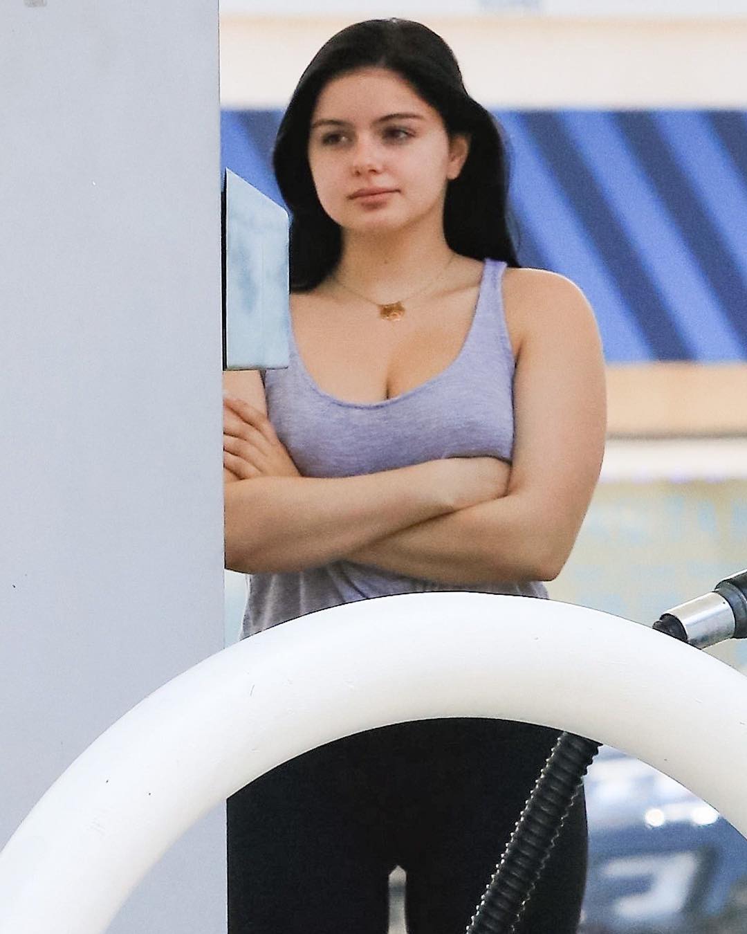 Ariel Winter at a gas station. Source: Instagram