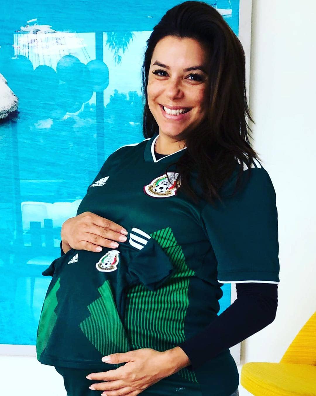 Eva gave birth to her own baby at the Cedars-Sinai Medical Center in Los Angeles about three weeks ago. Source: Instagram