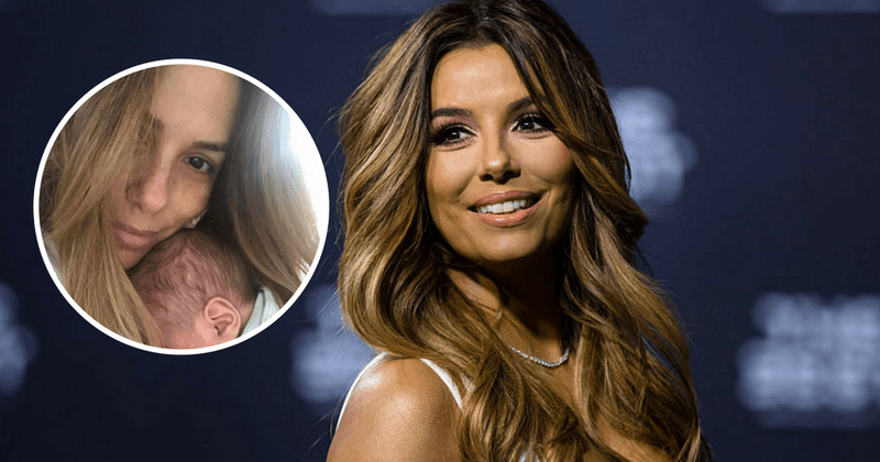Eva Longoria shares first photo of son Santiago, gushes about their "morning cuddles"