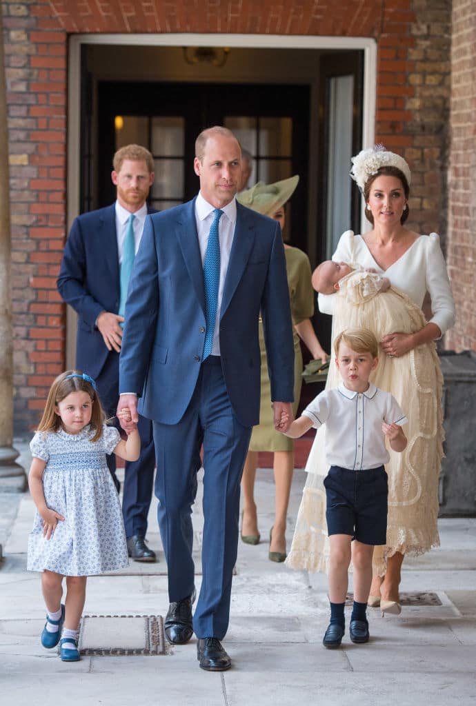 This is the first time the entire family was seen in public since the birth of Prince Louis (Getty Images)