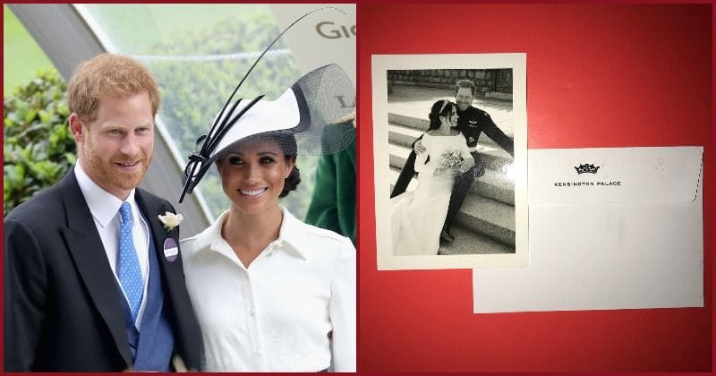 Prince Harry and Meghan Markle send thank you cards to fans who wished them for their wedding