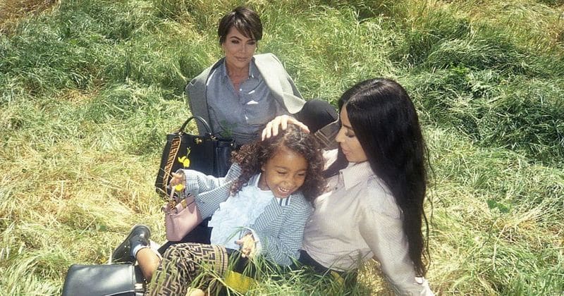 North West makes her modeling debut alongside Kim Kardashian and Kris Jenner for Fendi