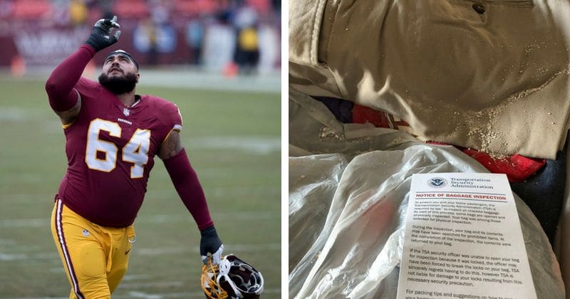 NY Giants player AJ Francis blasts TSA for spilling his mother’s ashes during security check