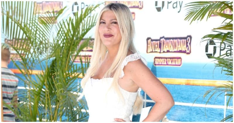 Tori Spelling claims her 15-month-old son Beau was 'stabbed' by nails in the kids' game room at a luxury hotel