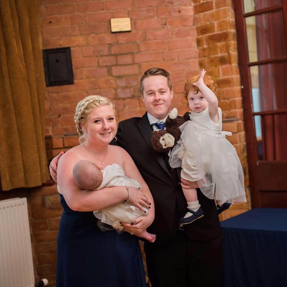 Beth was already mum to Elsa-Mae, 3, and Alivia, 2 (Image: Kennedy News and Media)