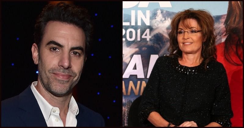 Sacha Baron Cohen gets into character to respond to Sarah Palin's claims of being 'duped' on his show