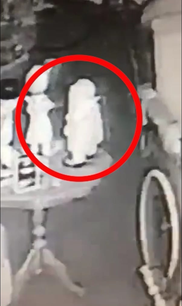This is the moment the 'possessed' clown doll appears to move on its own (Image: Kennedy News and Media)