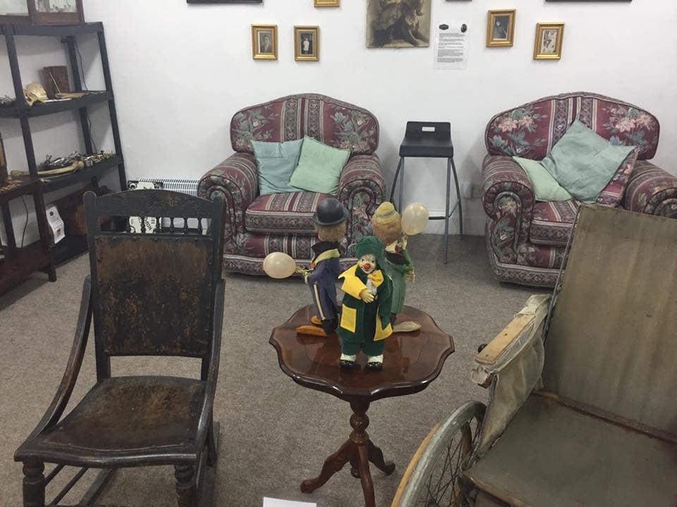 The musical clown, known as Bob, is kept at the Haunted Antiques Paranormal Research Centre in Hinckley, Leicester - believed to be the first museum of its kind in the UK (Image: Kennedy News and Media)