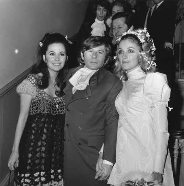 The wedding of Polish film director Roman Polanski and actress Sharon Tate (1943 - 1969) (right). Tate was subsequently murdered by members of Charles Manson's pseudo-religious sect The Family. (Getty Images)