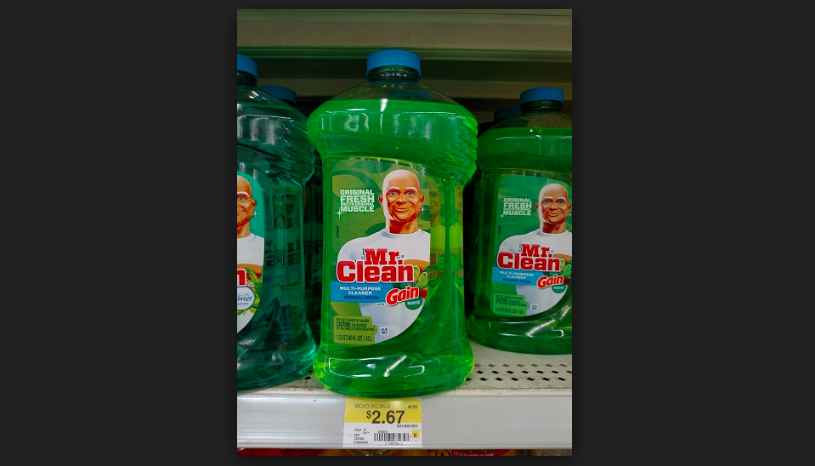 A Mr Clean cleaner can be seen in this image. (Wikimedia commons)