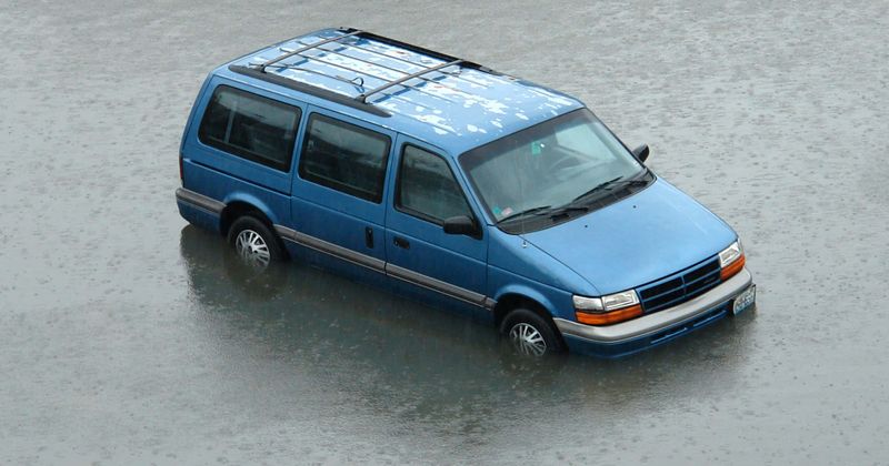 Stranded family dramatically rescued after car gets totally submerged as tide comes in