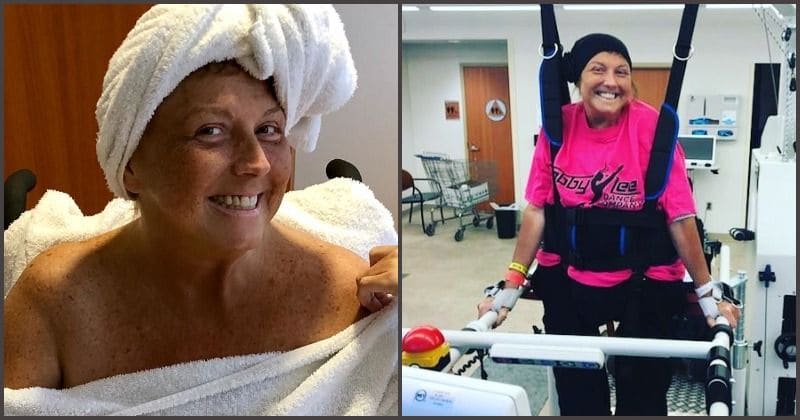 Abby Lee Miller forgets cancer battle for a while as she tears up listening to a singer serenade her in hospital