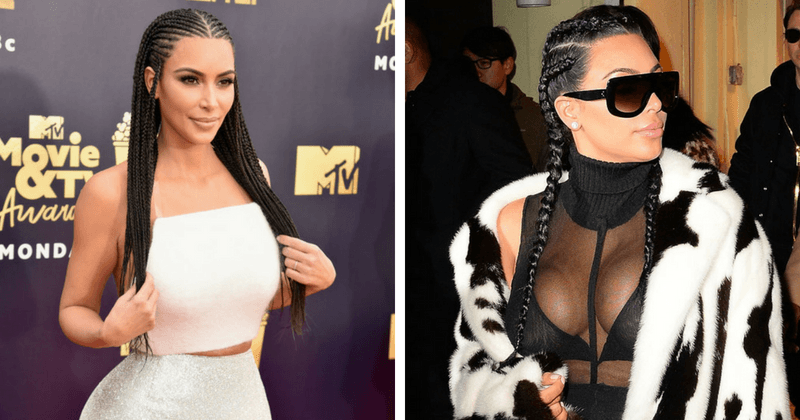Cultural appropriation? Kim Kardashian comes out fighting after being slammed for wearing cornrow braids