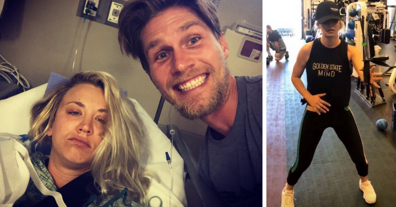Kaley Cuoco gets into workout mood two weeks after her shoulder surgery