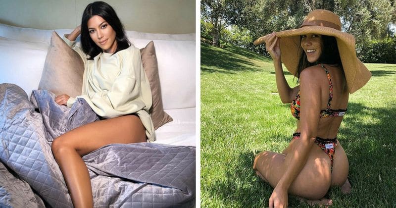 Kourtney Kardashian's new leggy bedroom snap gets the 'ok' from boyfriend Younes Bendjima