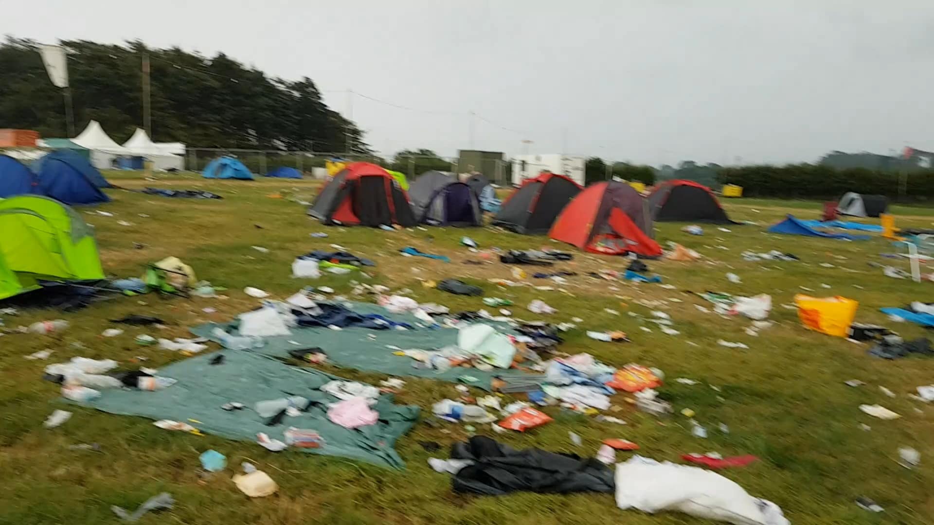 It would take six weeks for up to 300 festival staff to clean up the mess (Image: Kennedy News and Media)