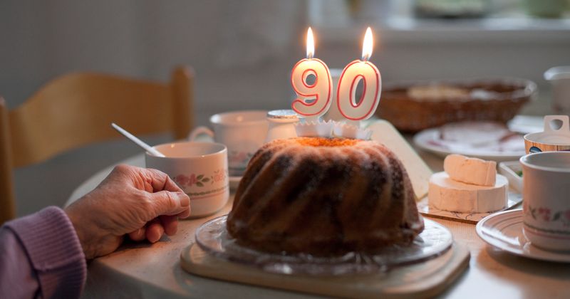 Watch: Granny's reaction when she is presented with phallic cake that shoots cream for 90th birthday