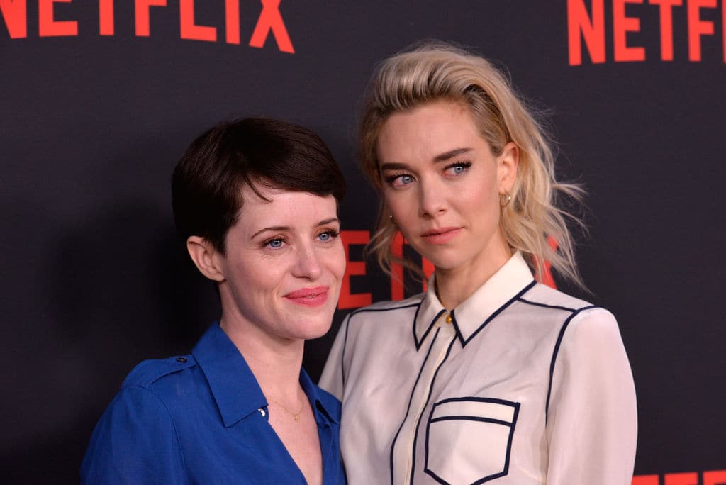 Claire Foy and Vanessa Kirby attend a For Your Consideration event for Netflix's 'The Crown' at Saban Media Center on April 27, 2018 in North Hollywood, California. (Photo by Michael Tullberg/Getty Images)