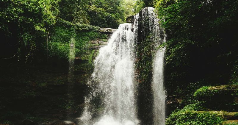 Mum-of-two shatters her leg after jumping 30ft off waterfall as part of dangerous 'tombstoning' craze